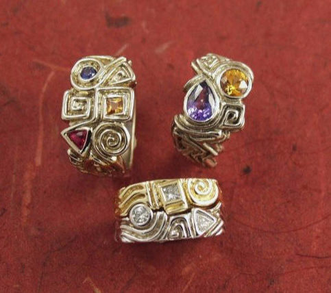 Custom Design Gold Brygantium  Ring